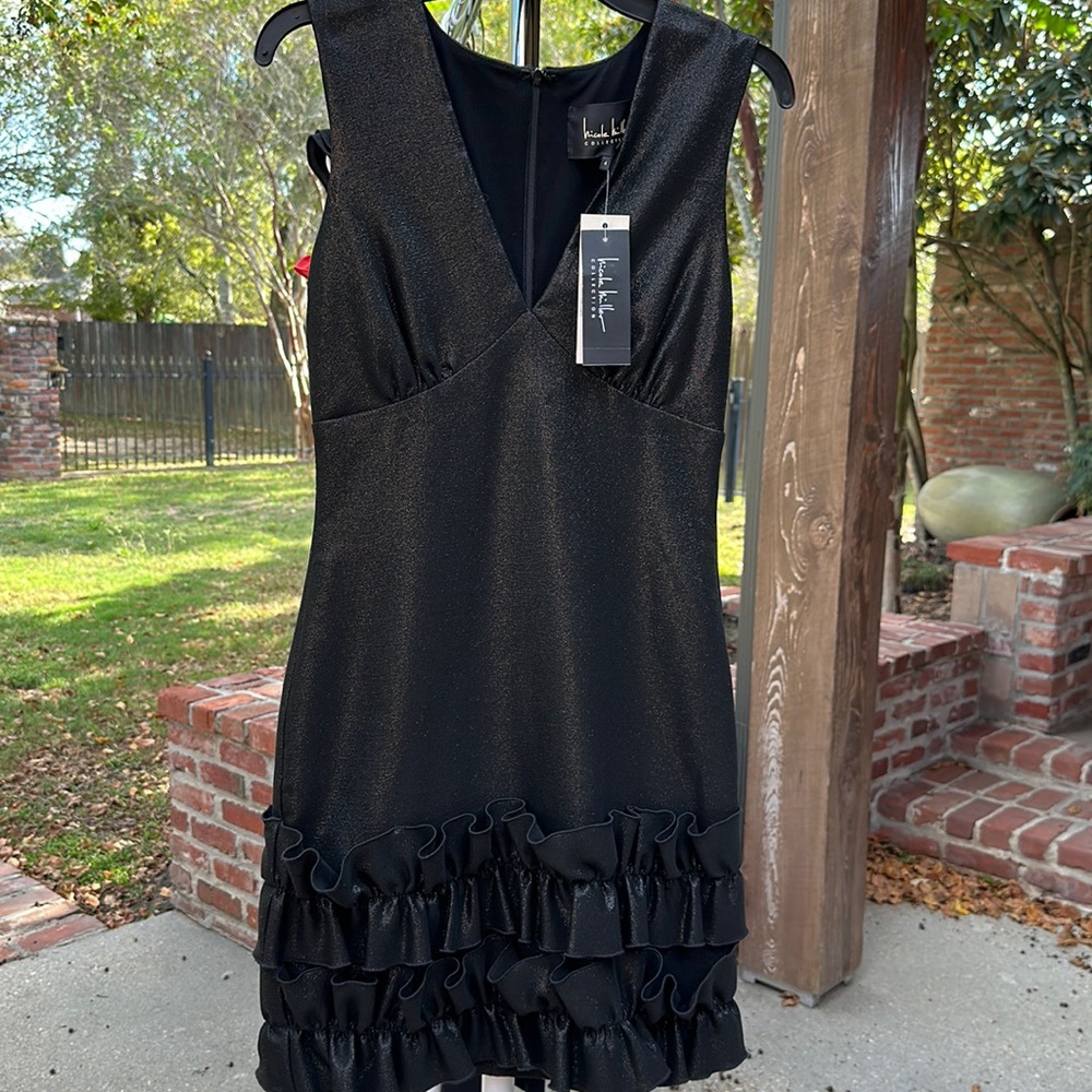 NWT black shimmery dress-perfect Holiday dress